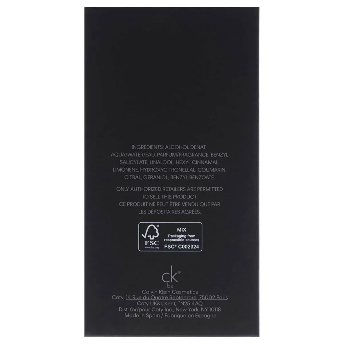 Nước Hoa Unisex CK Be 100ml Hương Gỗ Trầm Ấm Mỹ - Ảnh 5
