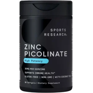 Viên Zinc Picolinate 30mg Sports Research 90 Viên Kẽm Mỹ