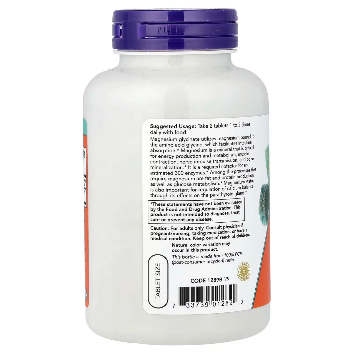 Viên uống NOW Magnesium Glycinate 200mg 180 viên Mỹ - Ảnh 4