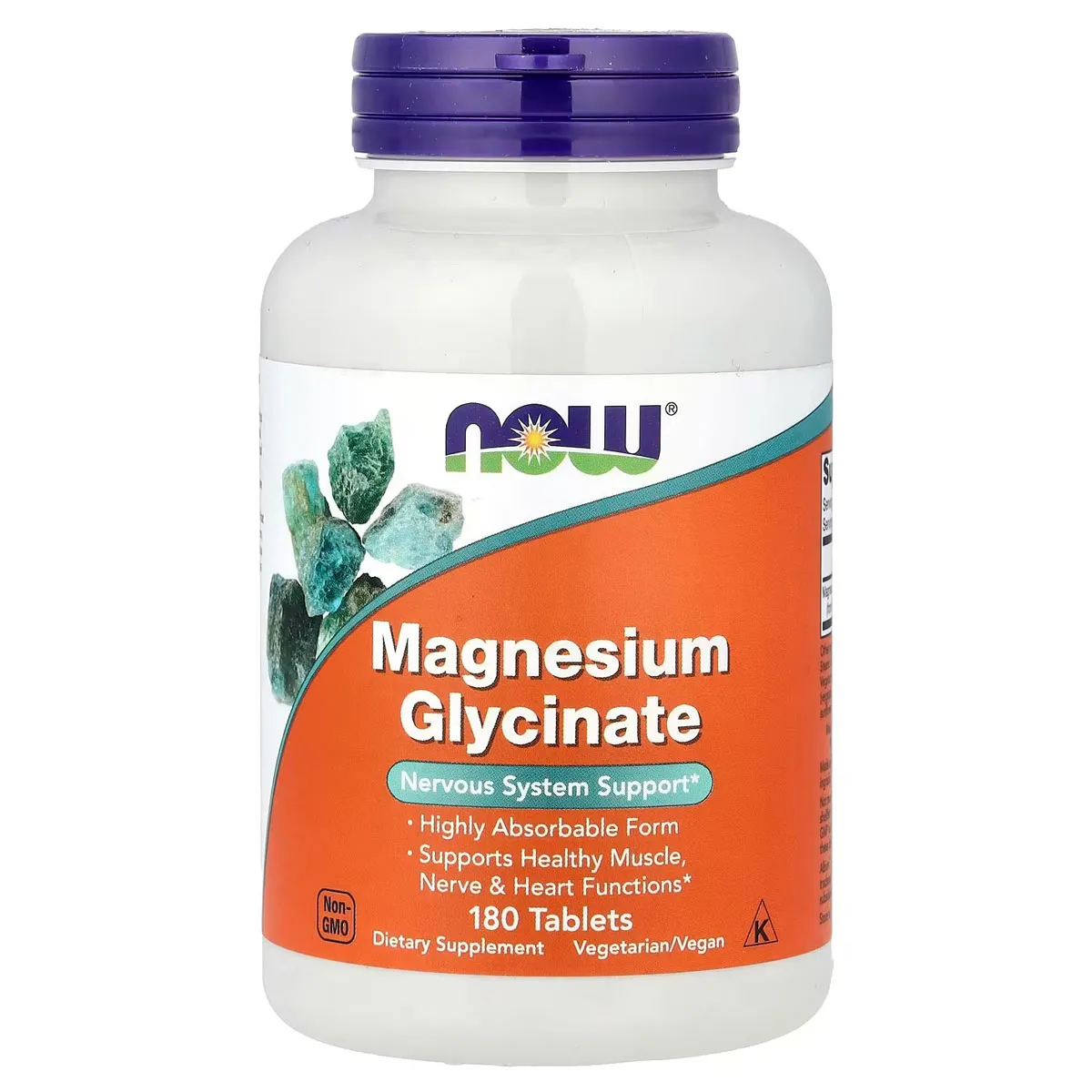 Viên uống NOW Magnesium Glycinate 200mg 180 viên Mỹ