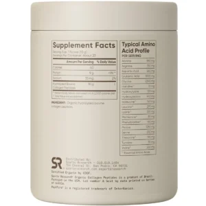 Bột Collagen Hữu Cơ Sports Research Peptides 227g Mỹ - Ảnh 3