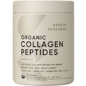 Bột Collagen Hữu Cơ Sports Research Peptides 227g Mỹ