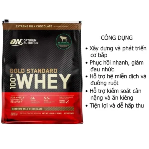 Công dụng Whey Gold Standard ON 100% Whey Protein Chocolate Túi 2.56kg Mỹ