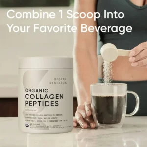 Giới thiệu Bột Collagen Hữu Cơ Sports Research Peptides 227g Mỹ
