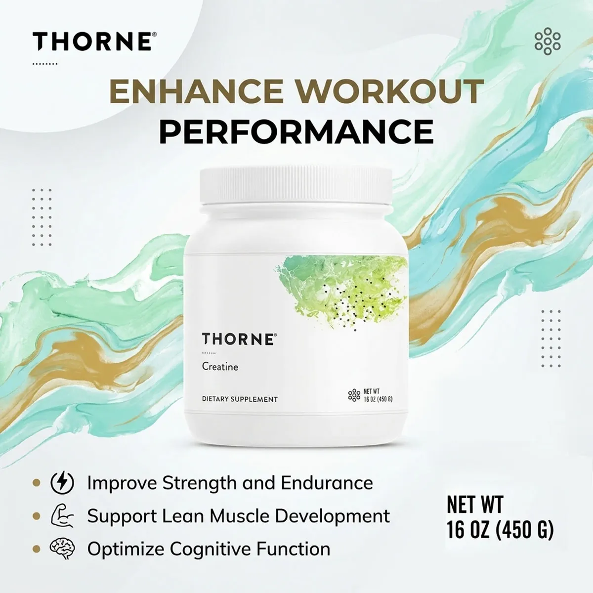 Giới thiệu Creatine Monohydrate Thorne Pure 450g Bột Mỹ Giới thiệu Creatine Monohydrate Thorne Pure 450g Bột Mỹ