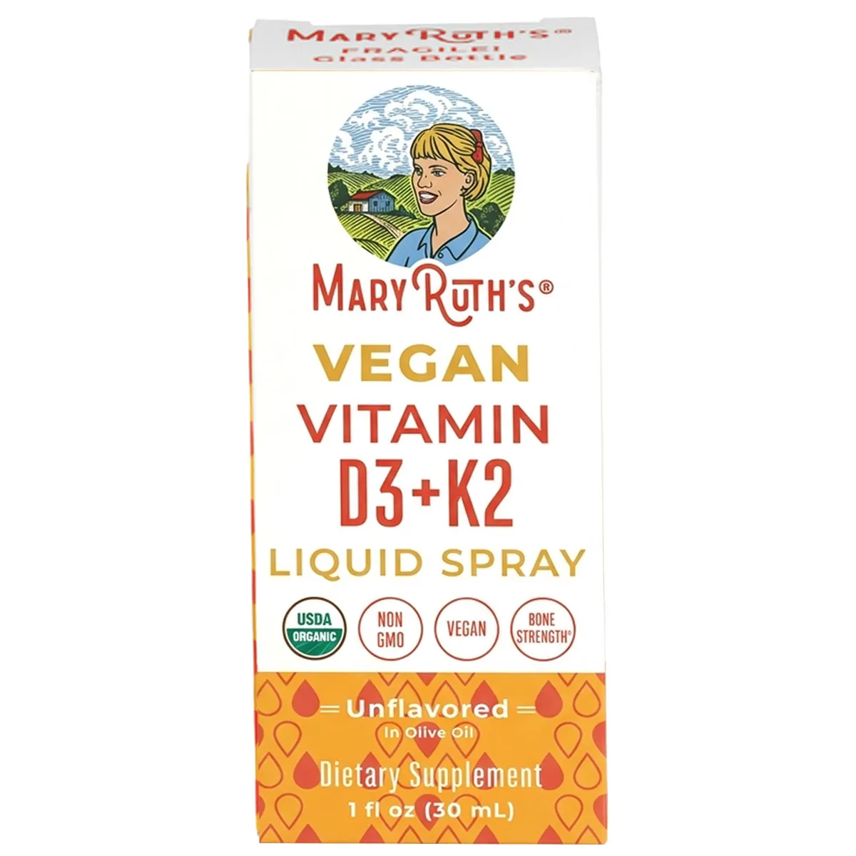 MaryRuth's Vegan Vitamin D3+K2 Liquid Spray Dạng Xịt 30ml Mỹ