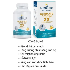 Công dụng Dầu Cá Nordic Naturals Ultimate Omega 2X 2150mg 60 viên Mỹ