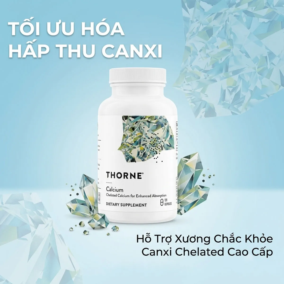 Giới thiệu Canxi Hữu Cơ Thorne Calcium Chelated 120 Viên Mỹ Giới thiệu Canxi Hữu Cơ Thorne Calcium Chelated 120 Viên Mỹ