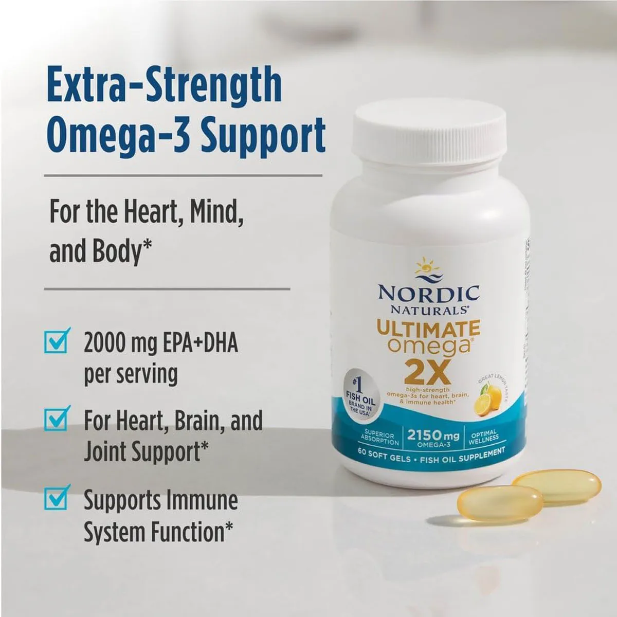 Giới thiệu Dầu Cá Nordic Naturals Ultimate Omega 2X 2150mg 60 viên Mỹ