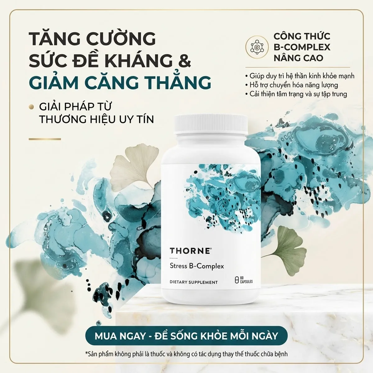 Giới thiệu Viên Uống Thorne Stress B-Complex 60 Viên Mỹ Giới thiệu Viên Uống Thorne Stress B-Complex 60 Viên Mỹ