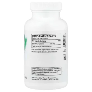 Viên Uống Thorne NAC N-Acetylcysteine 180 Viên Mỹ - Ảnh 3